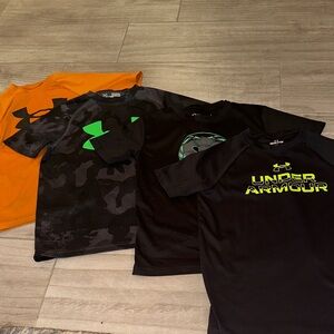Under Armour Boy T-Shirt Collection - Orange, Black, Green